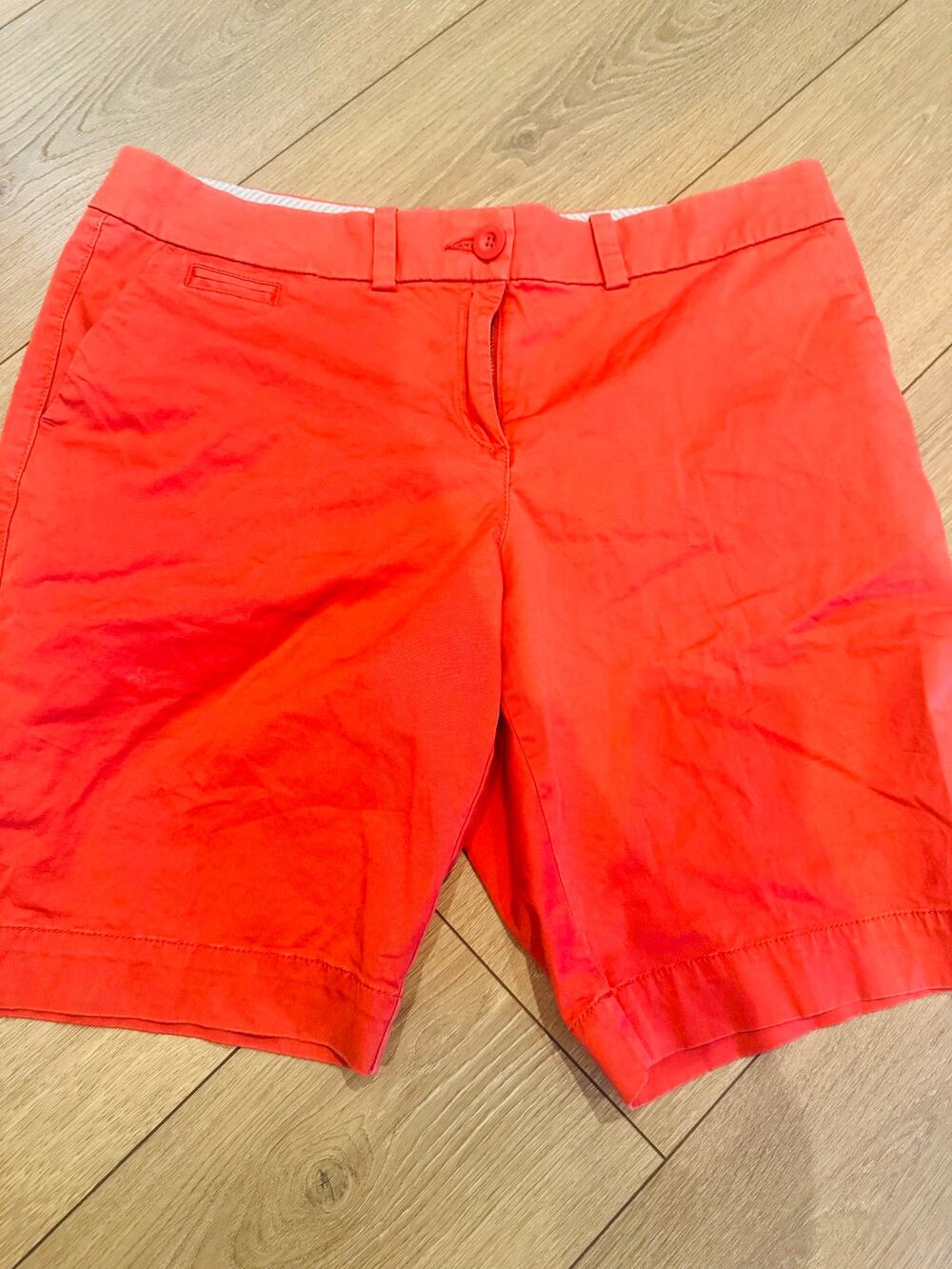 Tommy Hilfiger Women’s Size 14 Coral Red Bermuda Chino Shorts